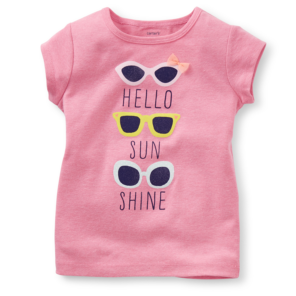 Áo phông Carter's Hello Sun Shine dành cho bé gái 18 tháng tuổi