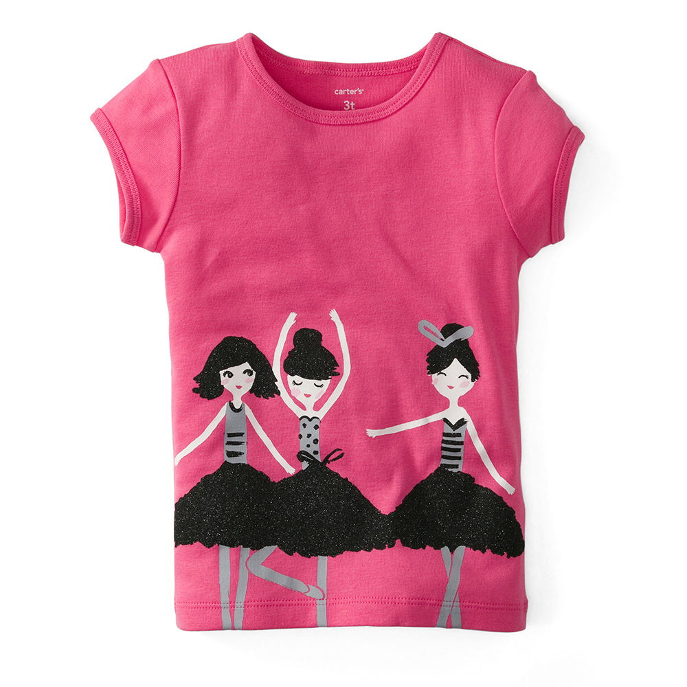 Áo phông Carter's  hình 3 cô gái múa bale dành cho bé gái 12 tháng tuổi