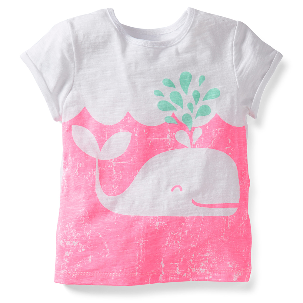 Áo phông Carter's họa tiết cá heo dành cho bé gái 12 tháng tuổi