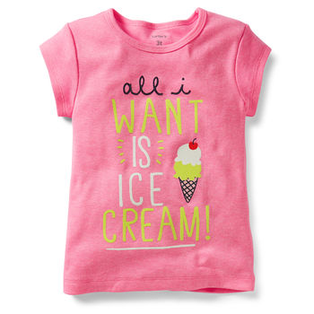 Áo phông Carter's Ice Cream dành cho bé gái 18 tháng tuổi