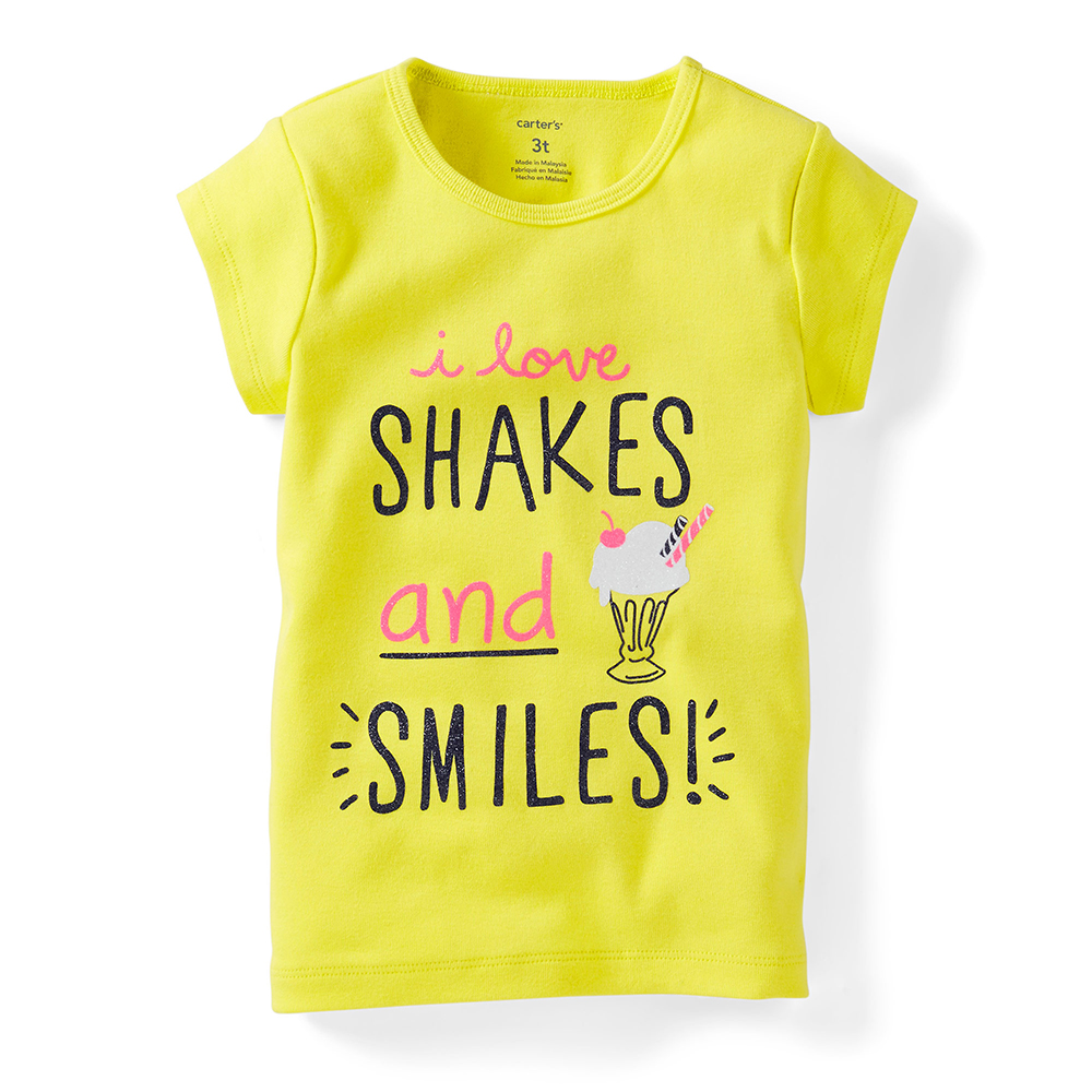 Áo phông Carter's Shakes and Smiles dành cho bé gái 18 tháng tuổi