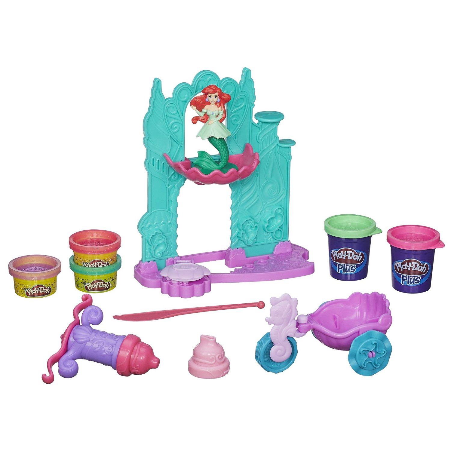 Bộ bột nặn nàng tiên cá Play-Doh Disney Princess Ariel's Undersea Castle Playset