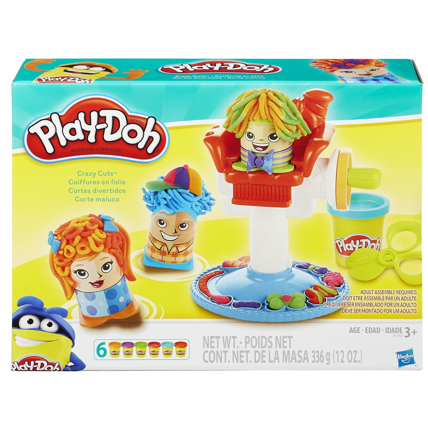 Bộ bột nặn Play Doh kiểu tóc thời trang Play-Doh Crazy Cuts