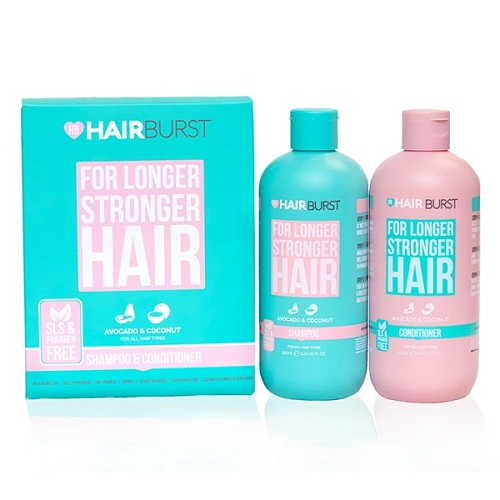Bộ Dầu gội dầu xả HairBurst For Longer Stronger cải thiện rụng tóc 350ml x2