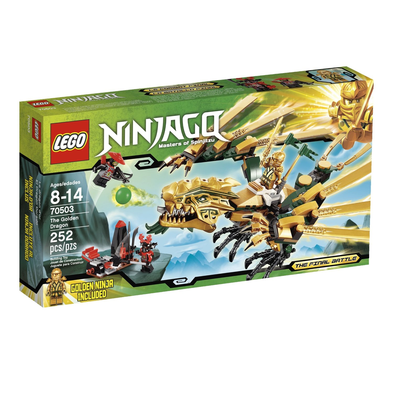 Bộ đồ chơi xếp hình rồng vàng  LEGO NINJAGO 70503