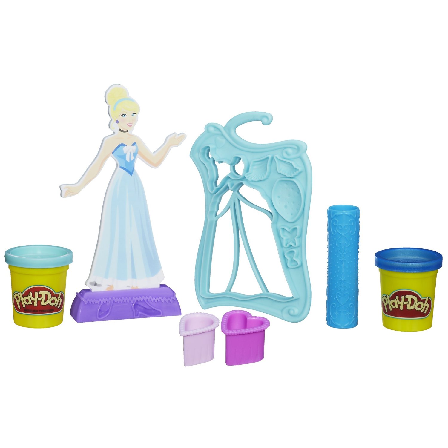 Bột nặn Play-Doh Design-a-Dress Fashion Kit Featuring Disney Princess Cinderella