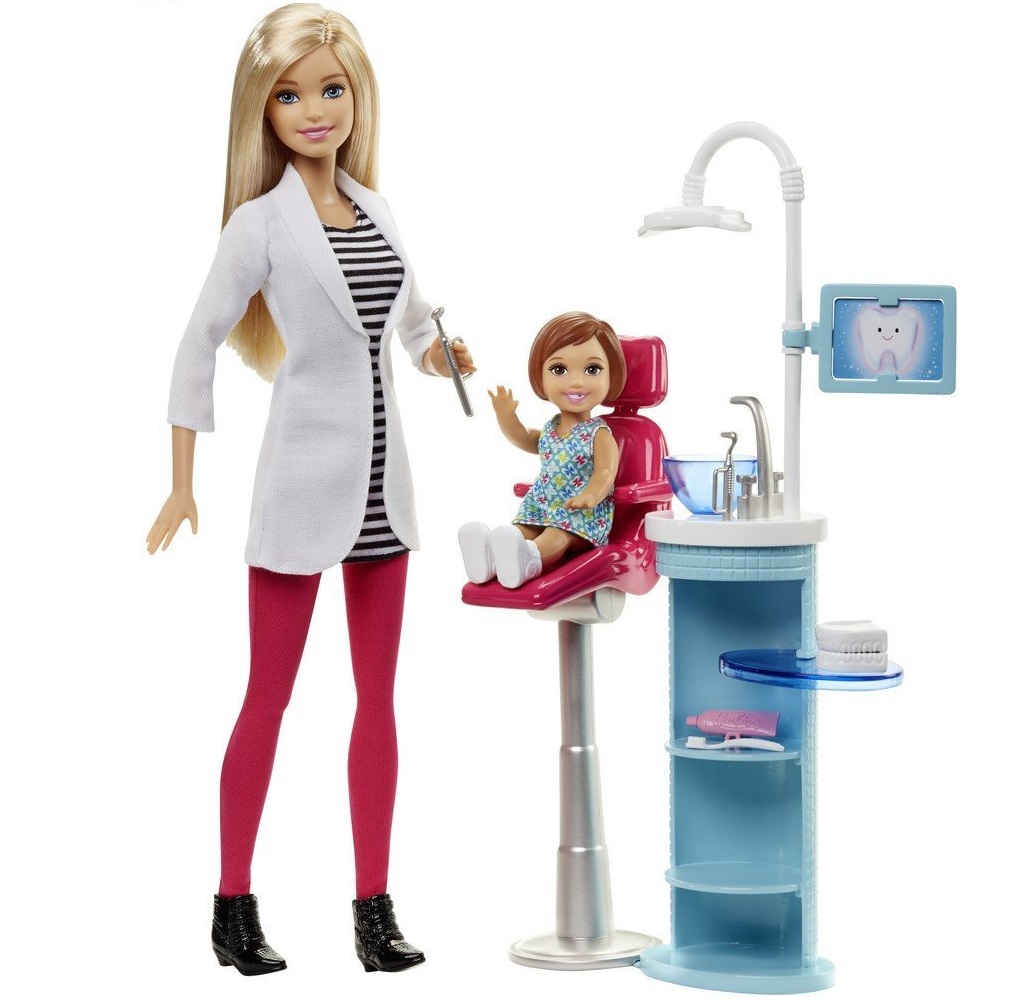 Búp bê Barbie làm nha sĩ Barbie Careers Dentist Playset