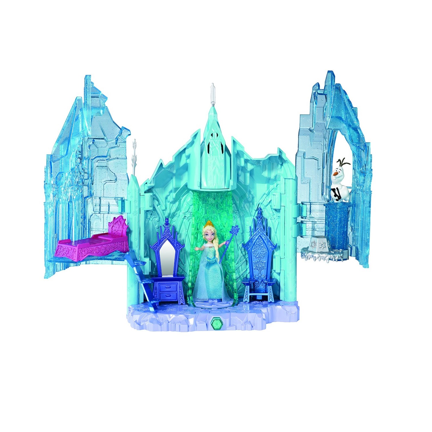 Bộ đồ chơi Disney Frozen Small Doll Elsa and Magical Lights Place playset