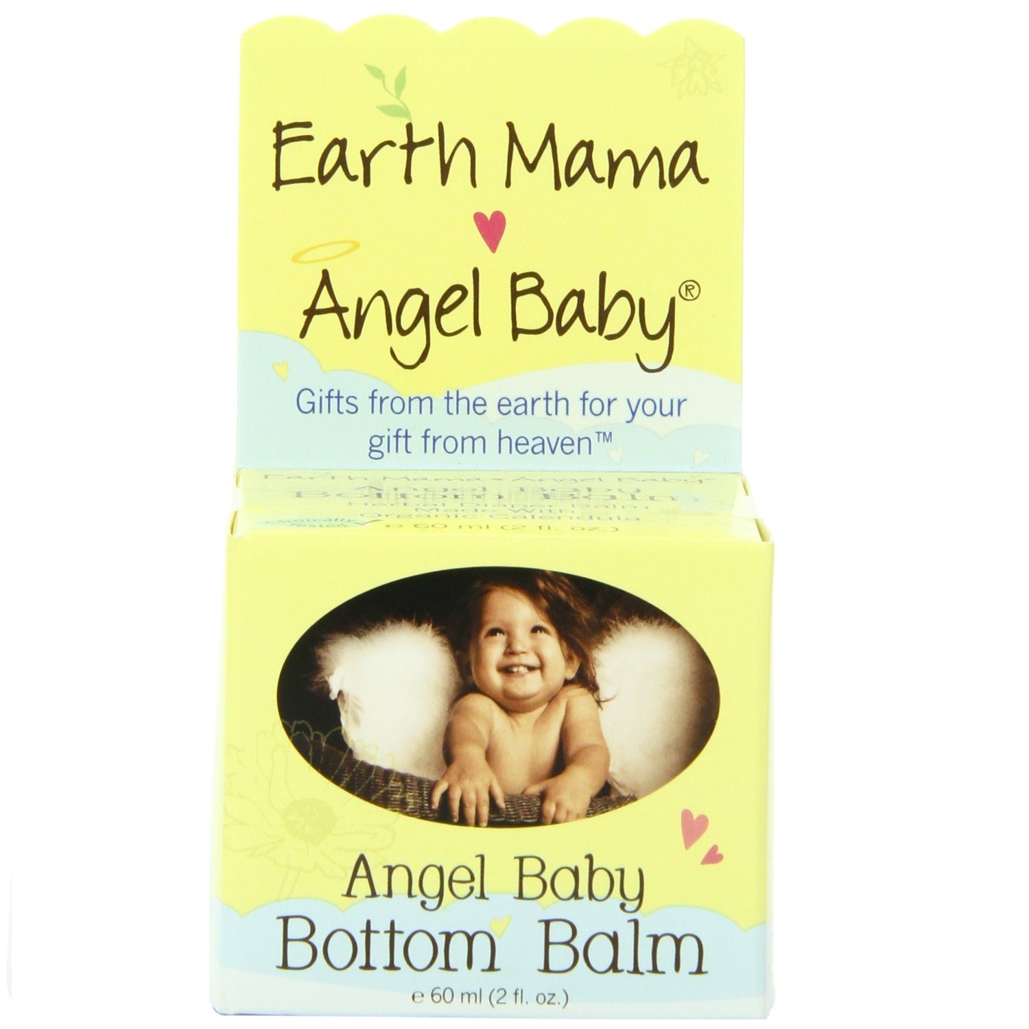 Kem chống hăm tã Earth Mama Angel Baby, Bottom Balm 60ml