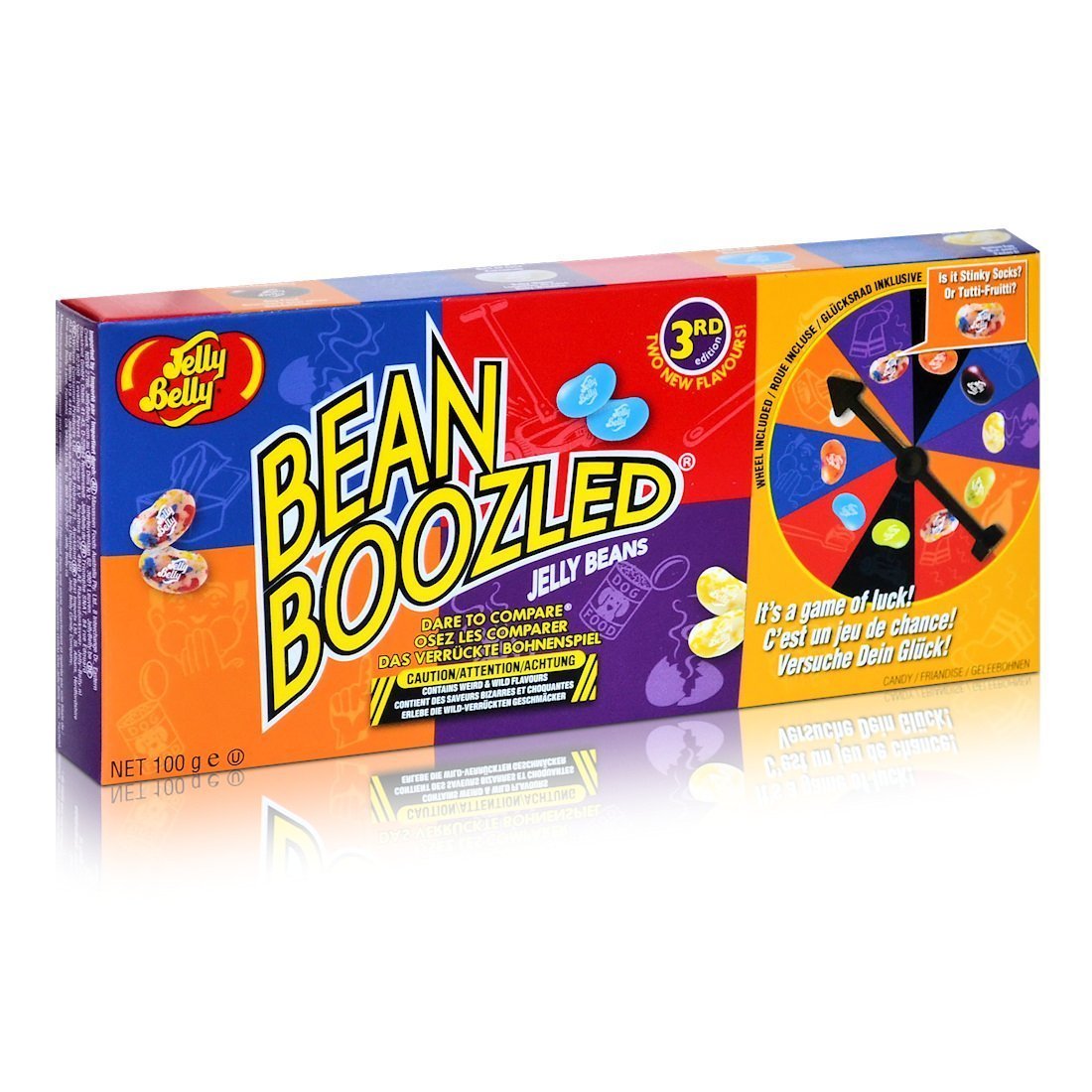 Kẹo khám phá cho cả gia đình :Jelly Belly Bean Boozled Spinner Gift Box Game Net Wt 3.5oz