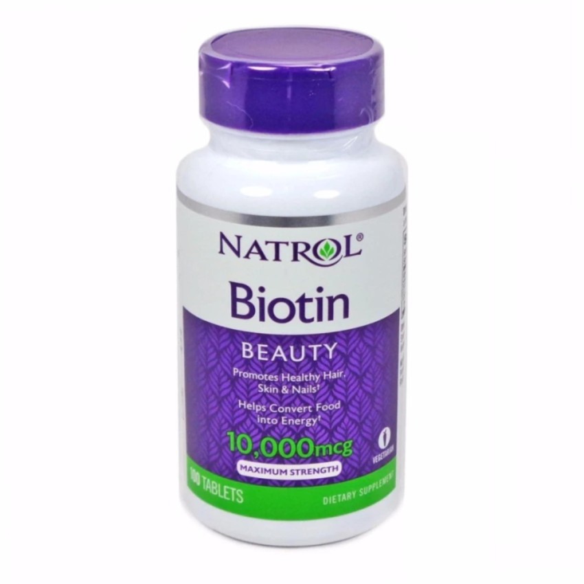 Natrol Biotin 10000 mcg - viên uống hỗ trợ mọc tóc, móng khỏe