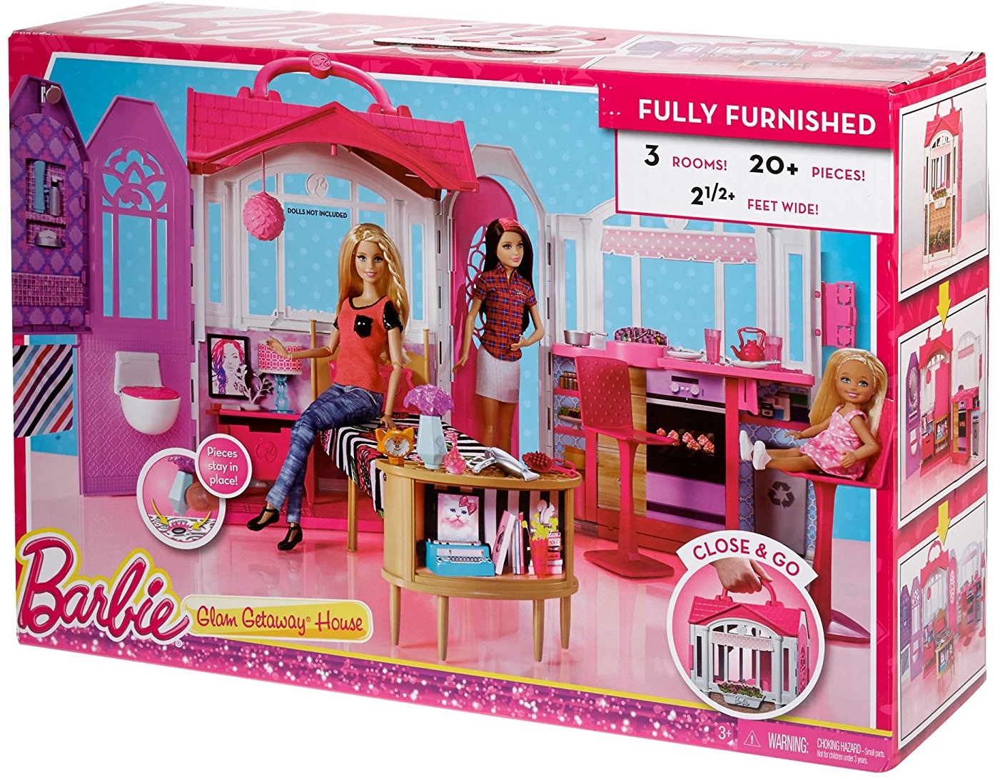 Nhà búp bê Baby Dream thư giãn cho bé Barbie Glam Getaway House
