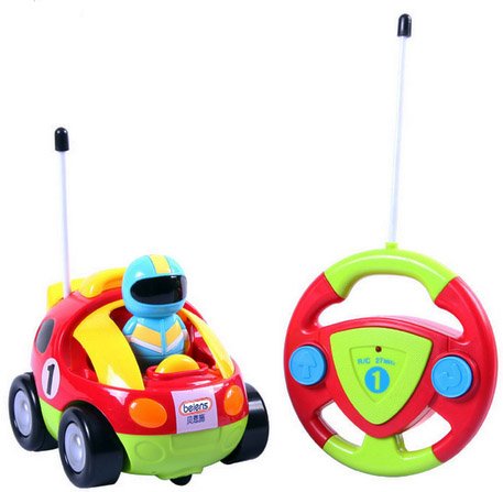 Ô tô điều khiển từ xa màu sắc Cartoon Race Car Radio Control Toy for Toddlers by Liberty Imports
