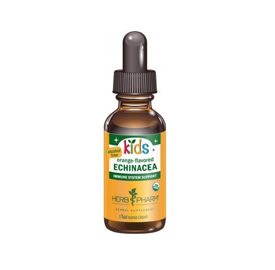 Siro tăng đề kháng cho trẻ Echinacea Herb Pharm Kids Echinacea Alcohol-Free Orange-Flavored
