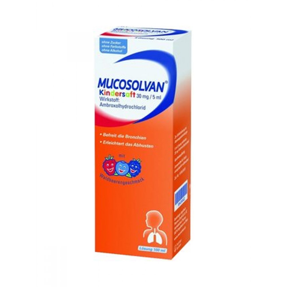 Siro trị ho đờm Mucosolvan Kindersaft Cough Medicine For Kids 100ml
