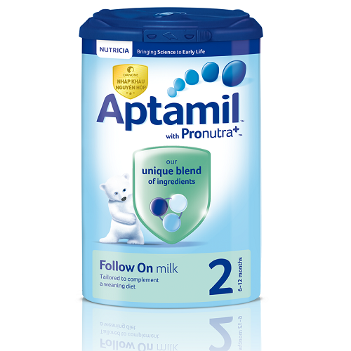 Sữa Aptamil Anh số 2 900g cho trẻ từ 6 đến 12 tháng.