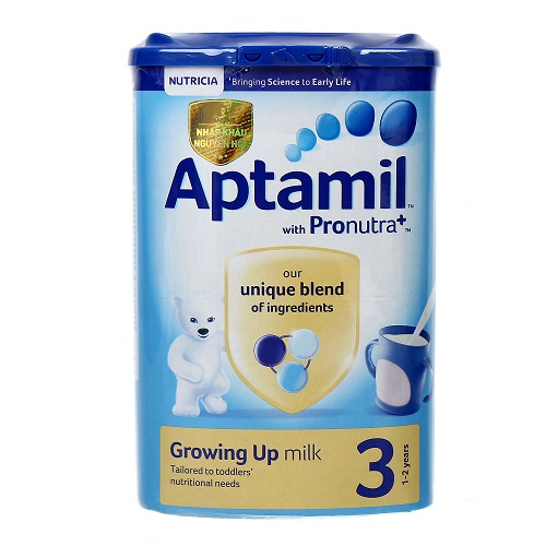 Sữa Aptamil Anh số 3 900g cho trẻ từ 1 đến 2 tuổi.