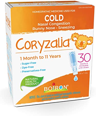 Muối uống vi lượng đồng căn- BOIRON Coryzalia Cold 30 D, 30 ML