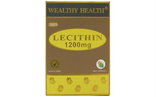 Tinh Chất Mầm Đậu Nành Lecithin Wealthy Healthy 1200mg Úc 200 Viên