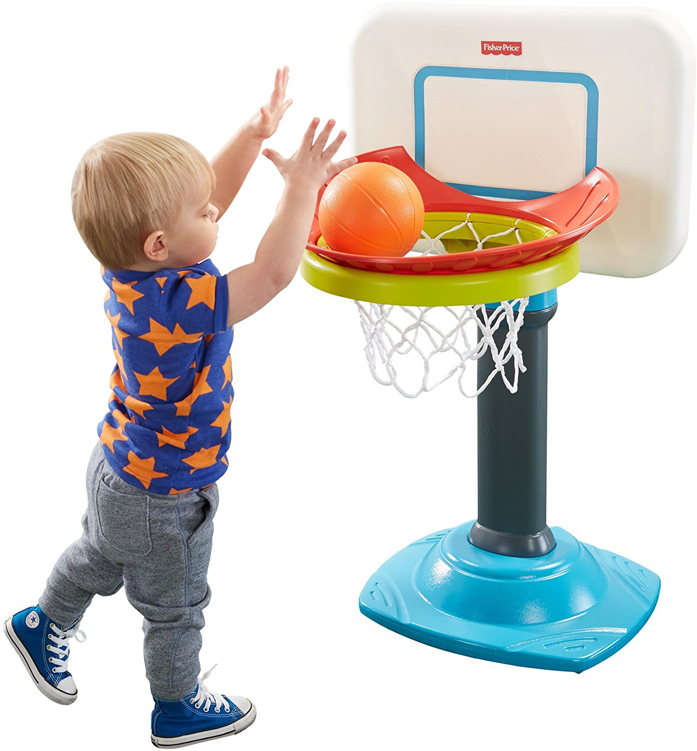 Trò chơi bóng rổ mini cho bé Fisher-Price Grow to Pro Junior Basketball