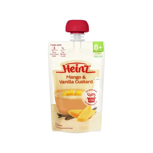 Túi váng sữa hoa quả nghiền Heinz Custard cho bé đến từ Úc