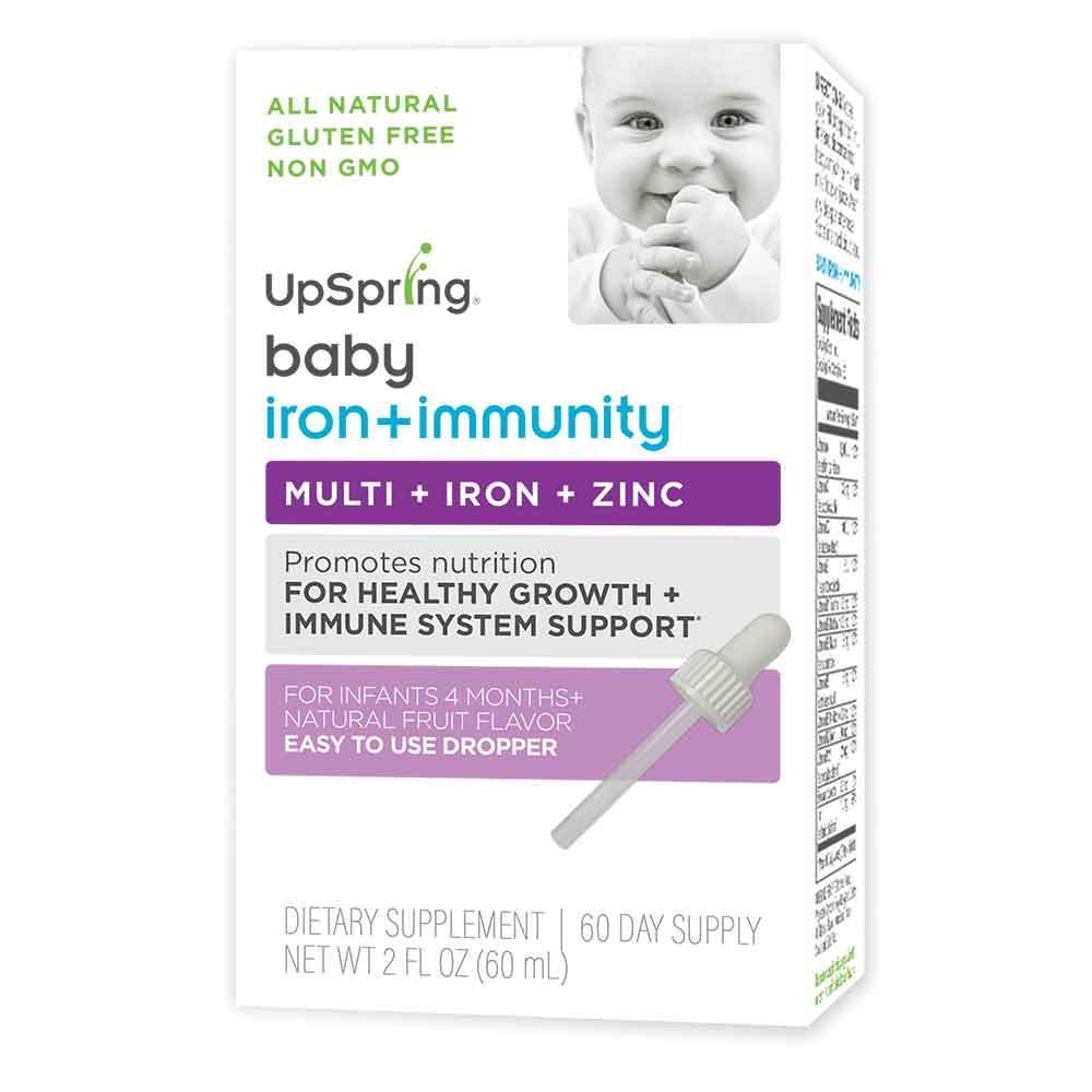 UpSpring baby iron + immunity  tăng đề kháng và bổ sung sắt cho bé từ 4 tháng