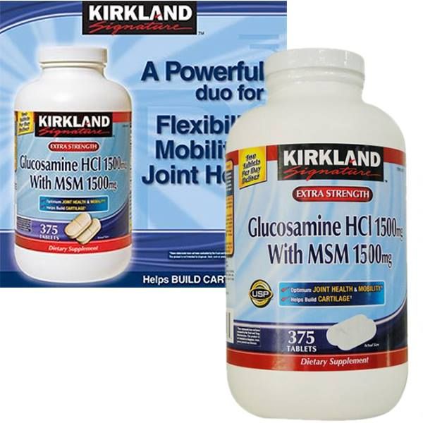 Viên bổ khớp Glucosamine Kirkland HCl & MSM 1500mg