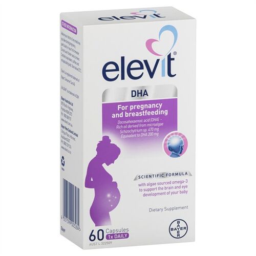 Viên uống bổ sung Elevit DHA For Pregnancy and Breastfeeding của Úc 60 viên