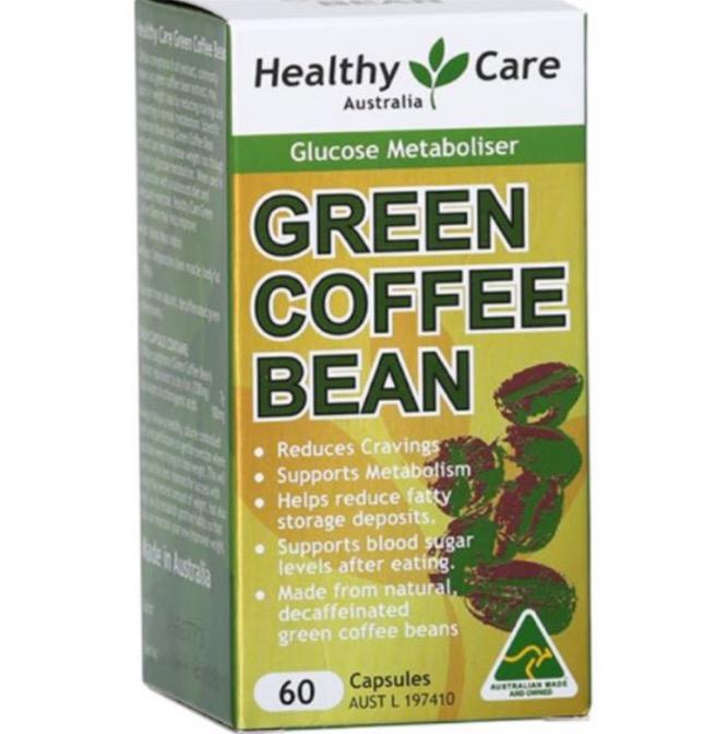 Viên Uống Giảm Cân Healthy Care Green Coffee Bean Úc 60 viên