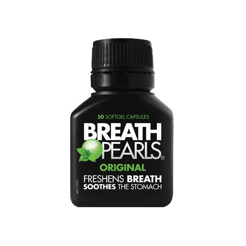Viên uống thơm miệng Breath Pearls Original Freshens Breath Soothes The Stomach 50 viên