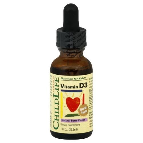 Vitamin D3 bổ sung cho bé - Child Life Essentials Vitamin D3 Natural Berry Flavor