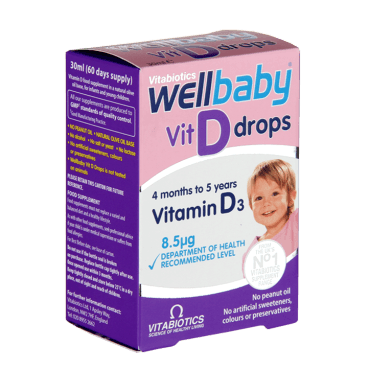 Vitamin D3 dạng nhỏ Vitabiotics Wellbaby Vit D Drops