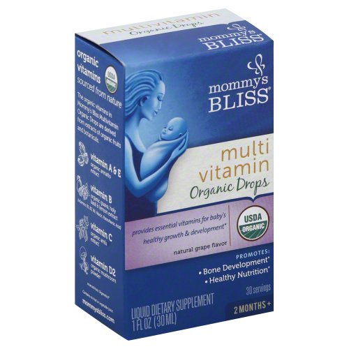 Vitamin hữu cơ cho bé từ 2 tháng tuổi  Mommy's Bliss Baby Multivitamin Organic Drops