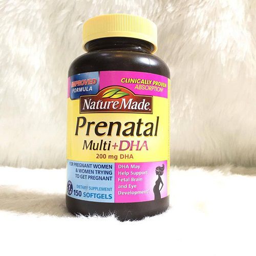 Vitamin tổng hợp cho bà bầu Prenatal Multi DHA, 150 viên.