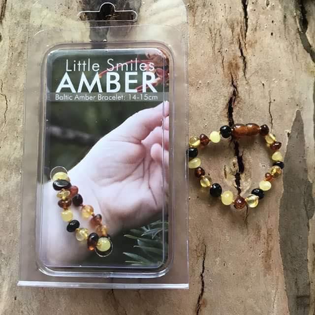 Vòng đeo tay hổ phách cho bé Little Smile Amber của Úc