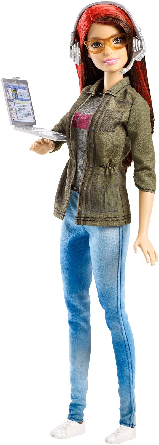 Búp Bê Barbie Trong Vai Chuyên Viên Phần Mềm Careers Game Developer Doll