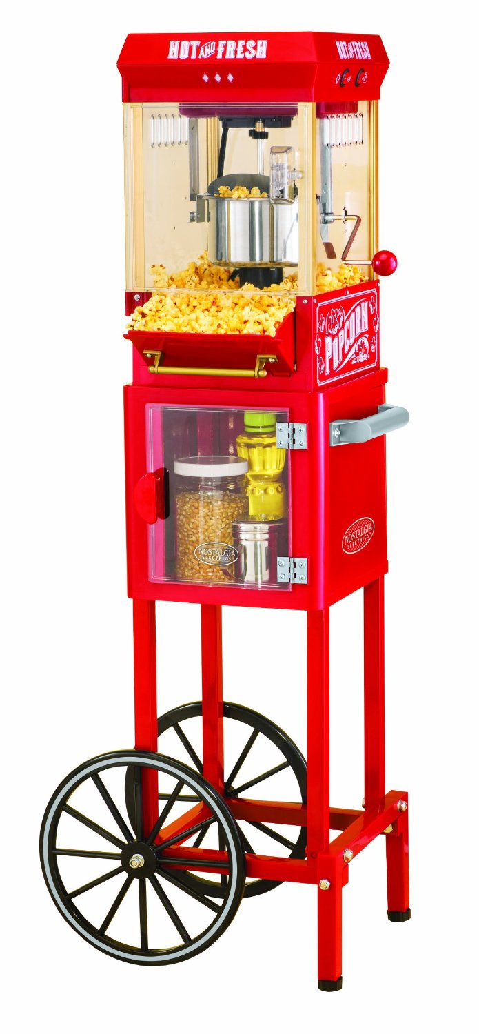 Máy Làm Bắp Rang Bơ Nostalgia Electrics Kpm200Cart Vintage Collection  Popcorn Cart