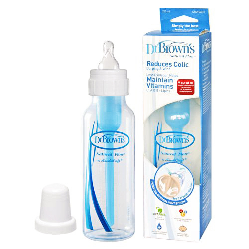 Bình sữa cổ thường Dr Brown's BPA Free Polypropylene Natural 240ml - 1 Bình
