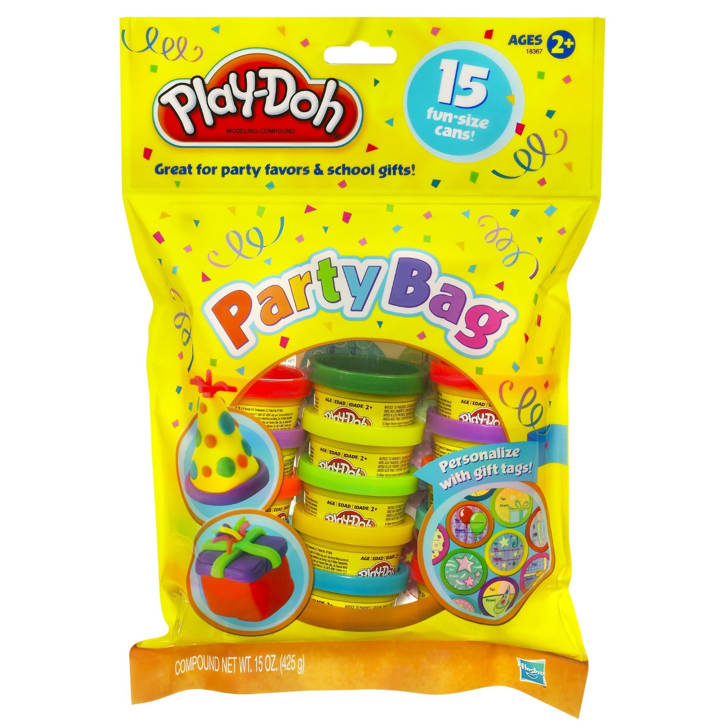 Bộ bột nặn làm quà tặng 15 lon Play-Doh Party Bag Dough