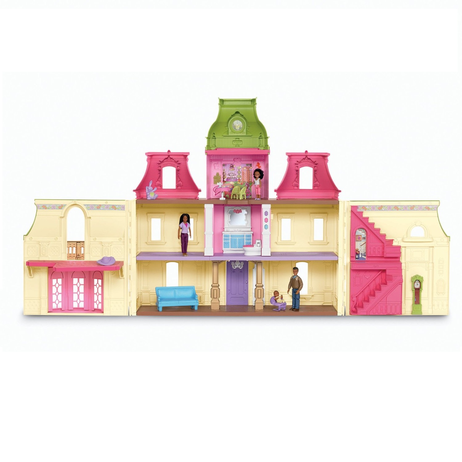 Bộ đồ chơi búp bê ngôi nhà mơ ước - Fisher-Price Loving Family Dream Dollhouse Family