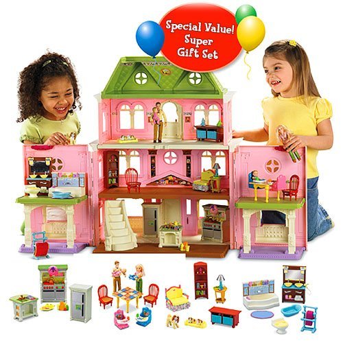 Bộ đồ chơi búp bê ngôi nhà yêu thương của gia đình người Mỹ gốc Phi Fisher – Price Dollhouse