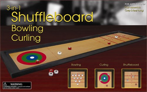 Bộ đồ chơi thể thao 3 trong 1 Shuffleboard, Bowling, and Curling Game