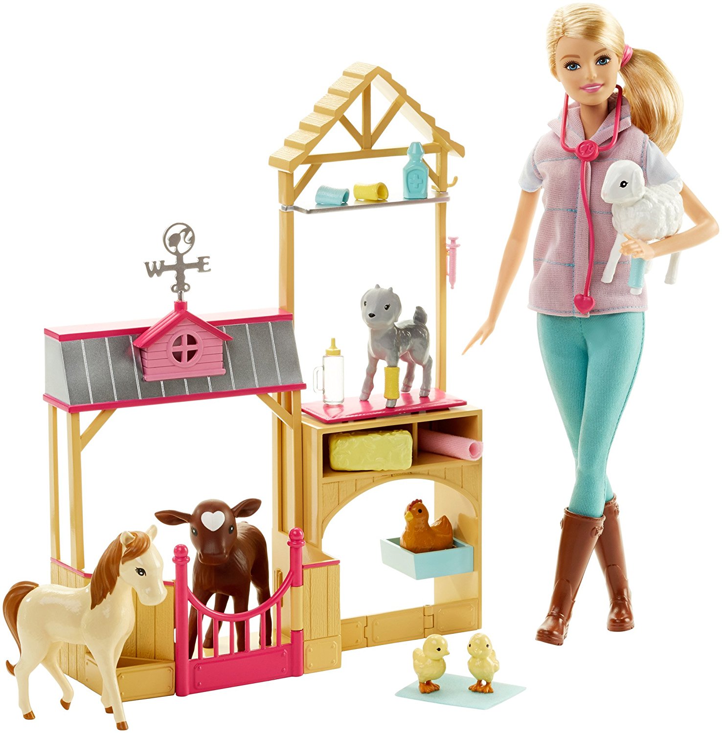Búp bê Barbie bên trang trại Barbie Careers Farm Vet Doll & Playset