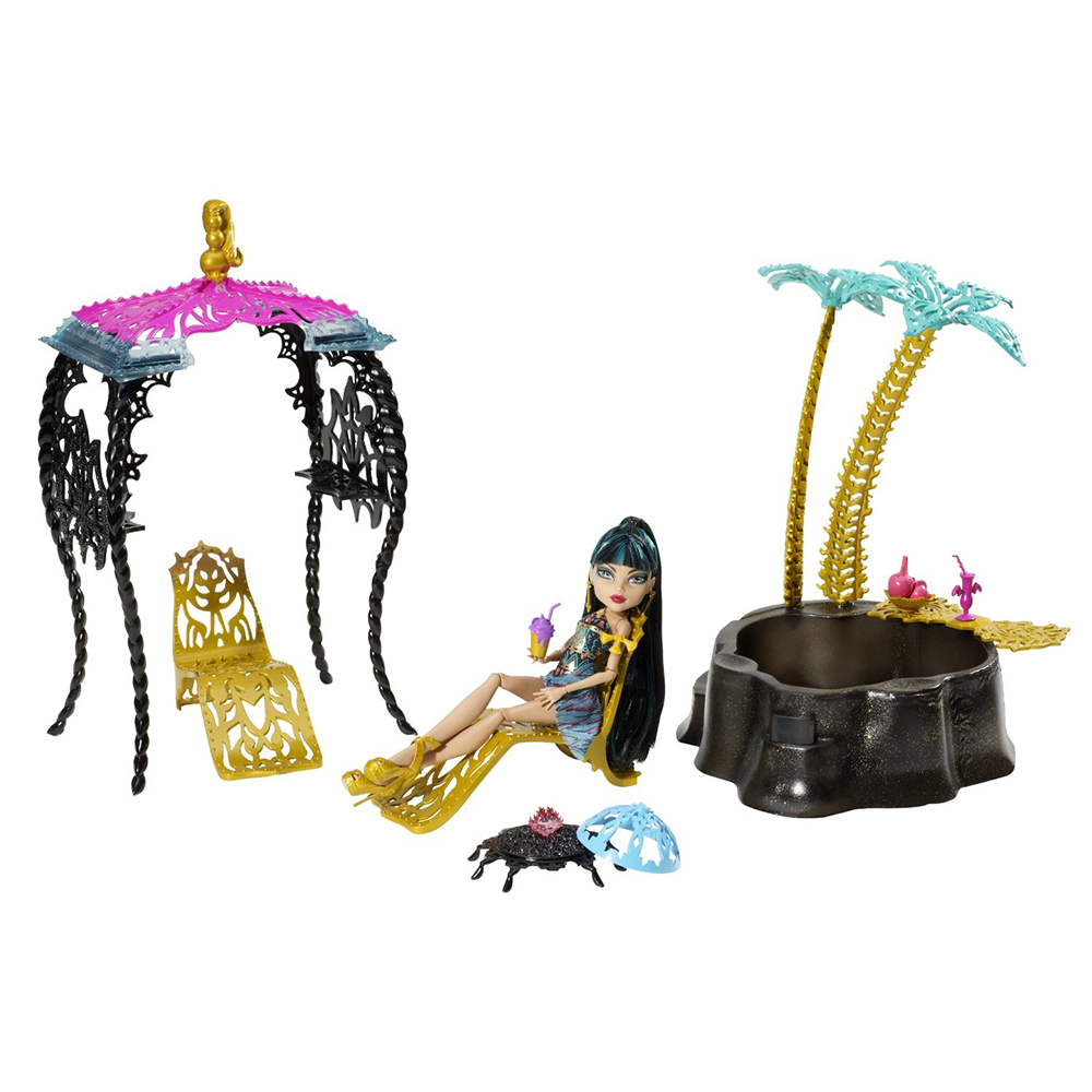 Búp bê Monster High 13 Wishes Oasis Cleo De Nile Doll & Playset