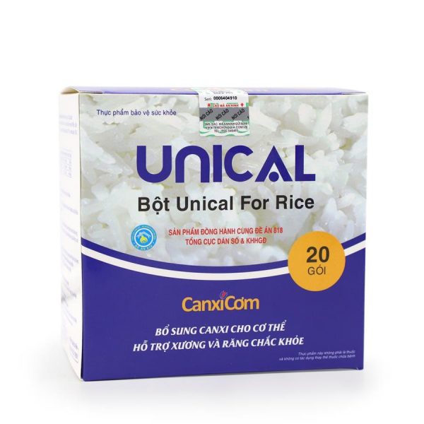 Canxi cơm Unical For Rice Nhật Bản Loại 20 gói