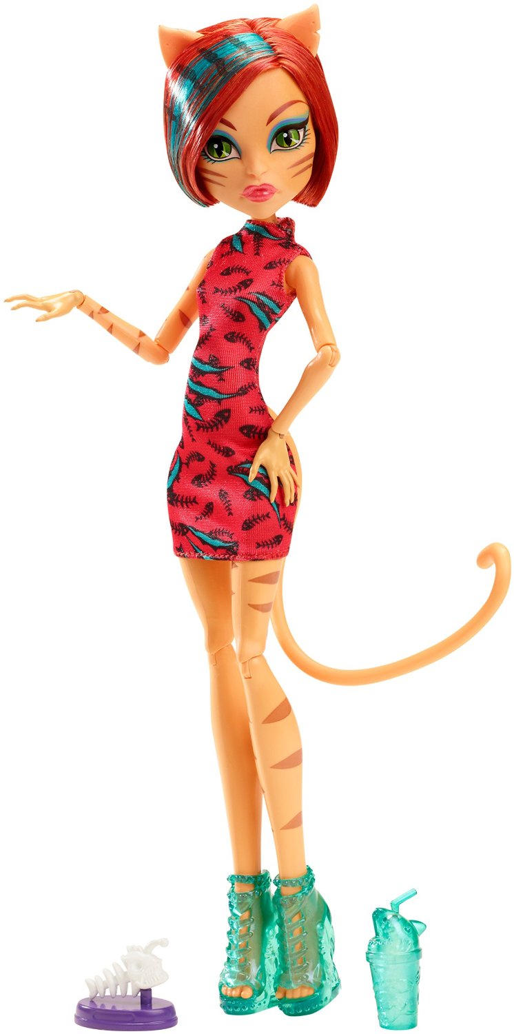 Con gái người mèo trong nữ thần báo tử Monster High Freaky Field Trip Toralei Doll