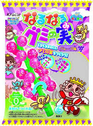 Đồ chơi làm kẹo gum cây bông tuyết hồng vị dâu Kracie Narunaru Gummy Candy Tree