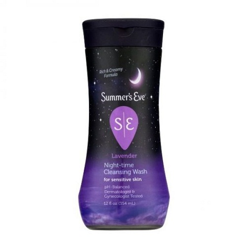 Dung Dịch Vệ Sinh Phụ Khoa Summer’s Eve Night-time Cleansing Wash For Sensitive Skin Lavender (354ml)