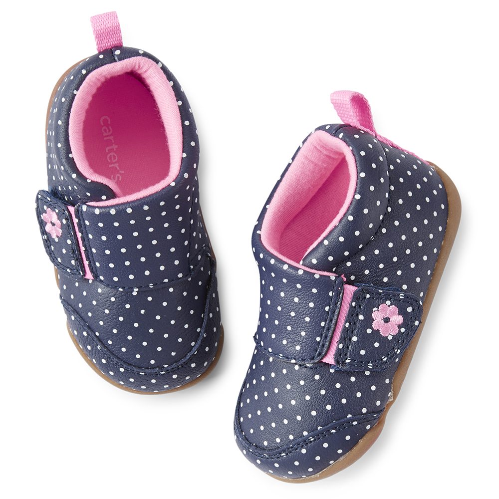 Giầy chấm bi tập bước Carter's siêu cute dành cho bé gái size 5,6 (12-18 tháng)