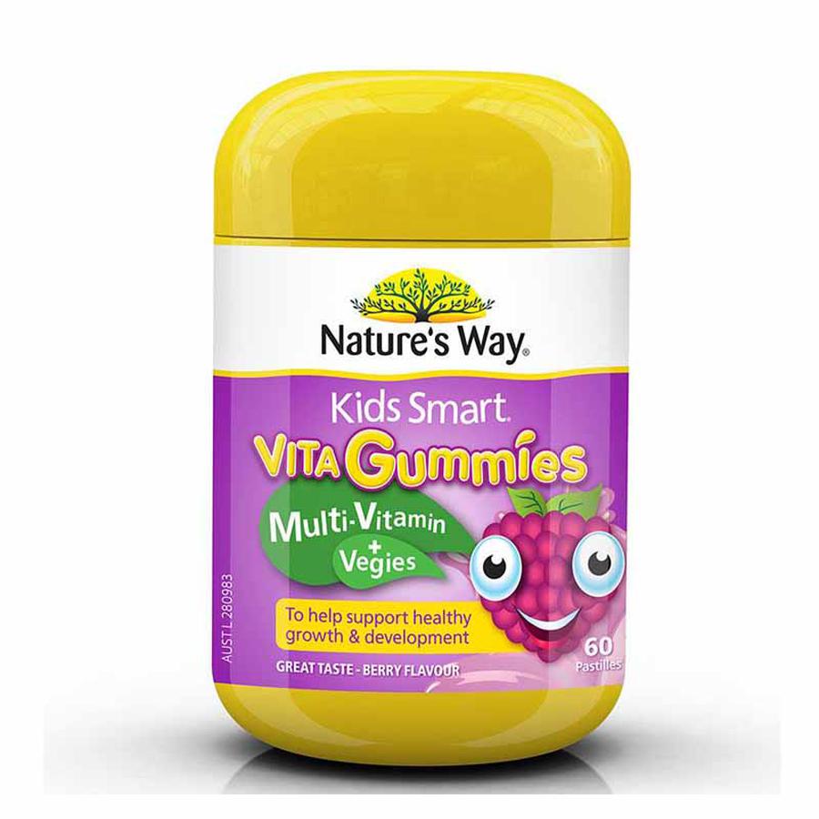 Kẹo dẻo Vitamin Nature's Way Tổng hợp và rau củ (60 viên)